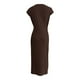 thumbnail image 5 of Vestido largo de manga corta y cuello redondo para mujer - Vestido largo de verano ligero de color liso - S-XL, 5 of 5