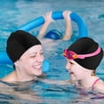 thumbnail image 5 of FloreceBien 2 Piezas Gorros de Natación Gorros de Natación de Nylon Elasticidad Gorros de Natación Gorros de Piscina Antideslizantes Duraderos Gorros de Natación para Mujeres Hombres Jóvenes Pelo, 5 of 5