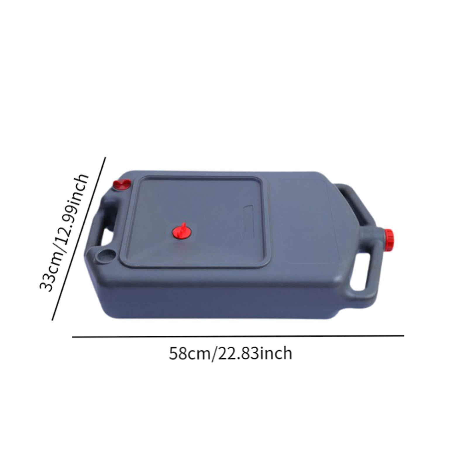 Wzmzjy 12L Drain Tray Pan Oil Drain Can Easy to Clean with Drain Hole Oil Can Reservoir