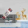thumbnail image 2 of Decoración festiva de mesa invernal con de mesa navideño reutilizable y elegantes estatuas de ciervos de resina para la decoración de la habita, 2 of 8