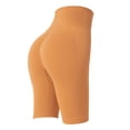 thumbnail image 1 of Pantalones cortos de ciclismo para mujer, pantalones deportivos de cintura alta para yoga, ciclismo, correr, ciclismo amarillo M, 1 of 4