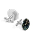 thumbnail image 3 of Deer Elegant Silver Stainless Steel Cufflinks Set for Formal Attire at Weddings and Business Meetings, 3 of 6