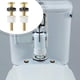 thumbnail image 4 of Kit de accesorios de junta y perno para tanque de inodoro de 2 pulgadas para sello de inodoro de 2 piezas Piezas de inodoro estándar americano Kit de reparación de inodoro Kit de reemplazo de tanque, 4 of 5