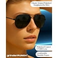 thumbnail image 3 of Grinderpunch Classic Aviator Sunglasses for Men Women Driving Sun Glasses Polarized UV400 Protection, 3 of 7