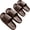 Coffee, variant on 2 Pairs Non-Slip Mens Cloud Slides Soft EVA Foam House Sandals for Shower Indoor Outdoor