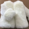 thumbnail image 2 of Coerni Toddler Faux Fur Jacket Fluffy Cozy Thick Fleece Clothes Kids Girls Elegant Princess Coat Teen Imitation Winter Jacket, 2 of 9