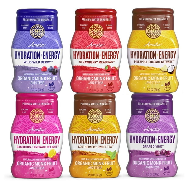 Amata Water Drops Water Enhancer Life & Sport Naturally Sweetened