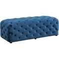 thumbnail image 1 of Best Master Furniture Parisa 53" Rectangular Tufted Velvet Ottoman in Blue, 1 of 1