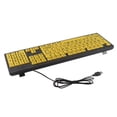 thumbnail image 6 of Large Print Keyboard for Seniors & Visually Impaired - USB Wired 107-Key Ergonomic Keyboard with Spill-Resistant Design | 440x140mm ABS Plastic Keyboard, 6 of 6