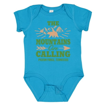 

Inktastic Pigeon Forge Tennessee the Mountains Are Calling Gift Baby Boy or Baby Girl Bodysuit