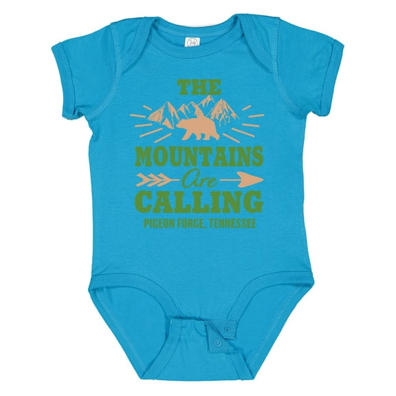 Inktastic Pigeon Forge Tennessee the Mountains Are Calling Boys or Girls Baby Bodysuit