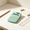thumbnail image 4 of Basic Handheld Pocket Calculator, 8 Digit LCD Display 4 Function Calculator, Compact Mini Size for Home School Office Scenarios (Pink), 4 of 6