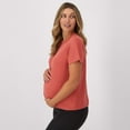 thumbnail image 3 of Hanes Maternity Women's Short Sleeve T-Shirt Picante Pink 2XL, 3 of 11