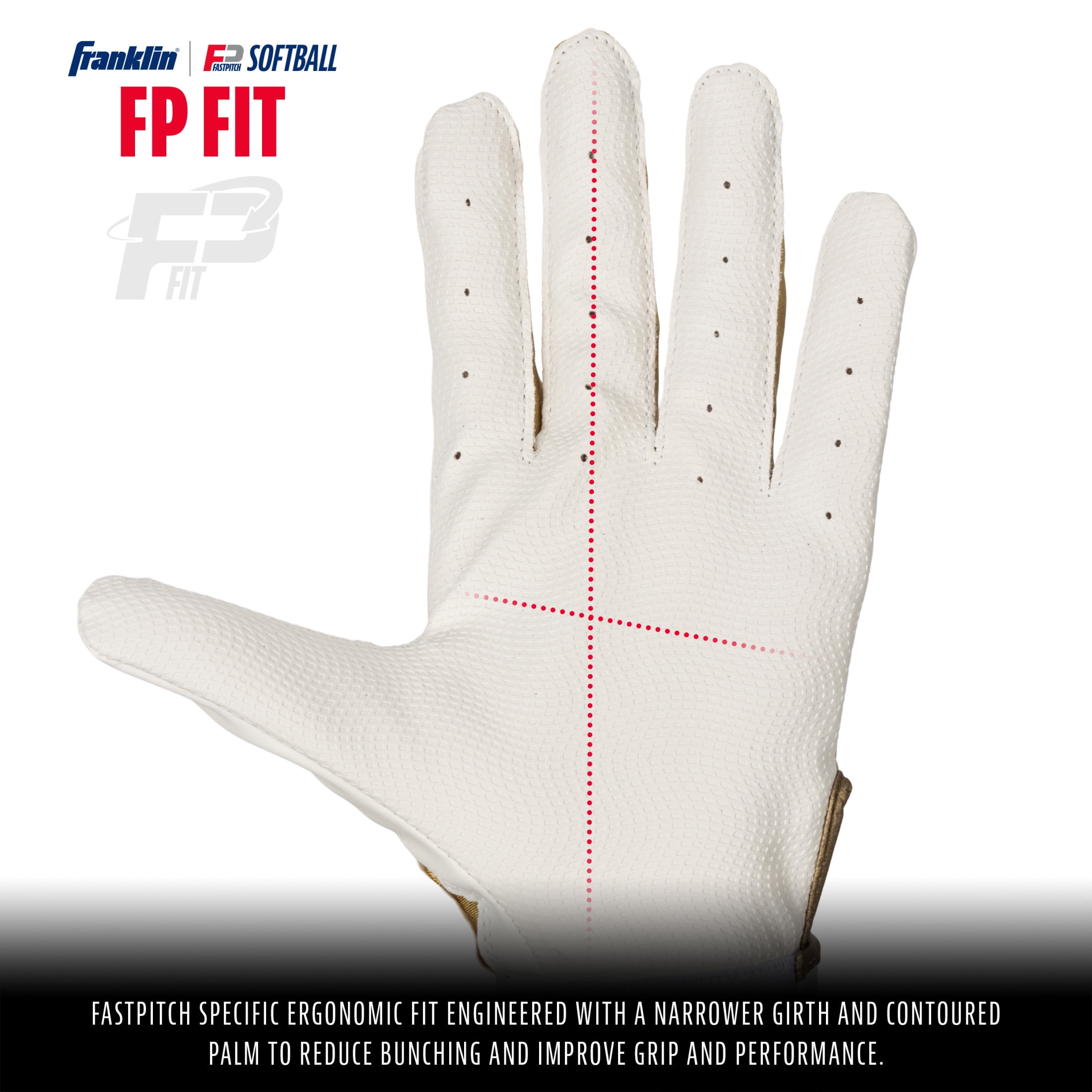 Franklin Sports Youth Classic x Batting Gloves (Girls)
