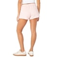 thumbnail image 6 of Celebrity Pink Women's and Women's Plus Tie Front Fleece Shorts, Sizes XS-4X, 6 of 14