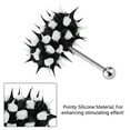 thumbnail image 2 of Vibrating Tongue Ring Stud Barbell Stainless Steel Body Piercing Jewelry, 2 of 5