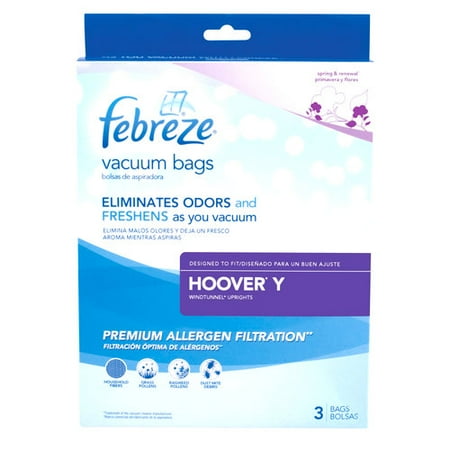 Hoover Febreze Vacuum Bags, Style Y, 3 pk. 22V8