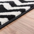 thumbnail image 3 of Well Woven Sydney Eli Chevron Black Modern Geometric Lines Zig Zag 2'3" x 7'3" Runner Rug, 3 of 4