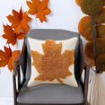 thumbnail image 2 of 45x45cm Halloween Thanksgiving Pumpkin Pillow Cover Polyester Hidden Zipper Machine Washable for Sofa Home Decor, 2 of 4