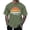 v#134Army Green566, variant on Rggeeun Men'S T-Shirt Cartoon Elegant Sunset Print Short Sleeve Crew Neck Knit Breathable Relaxed Fit For Club Party Trendy Tee,Army Green,L