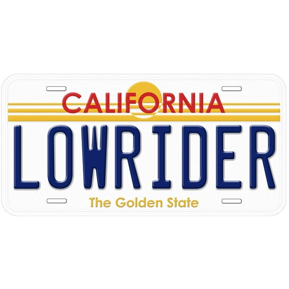 CA Lowrider Special Novelty Car Auto License Plate