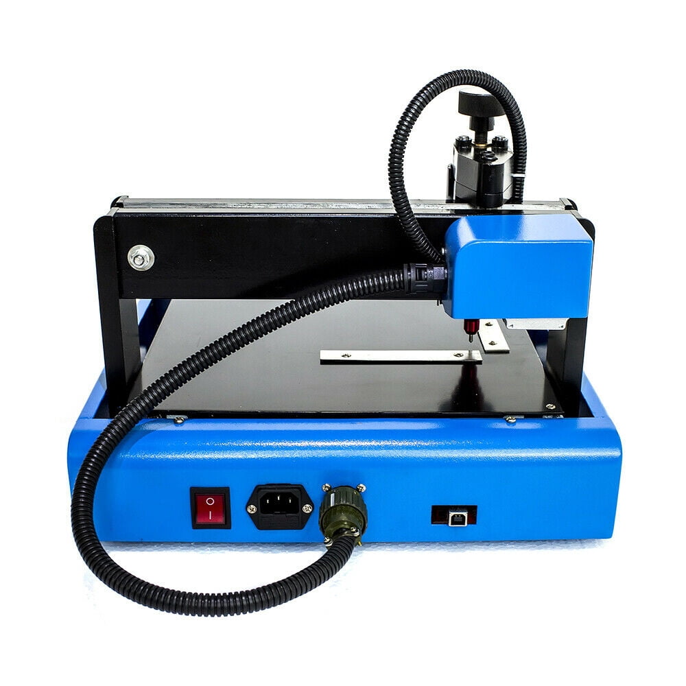 110V 400w Electric Metal Marking Machine Jewelry Engraving Machine Tools, Engraving Machine for Industrial Nameplate Dog Tag Steel ID Card Stainless Steel Plastic Engraving,Marking Speed 50mm/s
