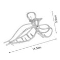thumbnail image 6 of Travelwant Hair Claw Clips Gold Hair Claw Shark Hair Claw Barrette Metal Hair Clamps Large Hair Accessories for Women and Girls, 6 of 7