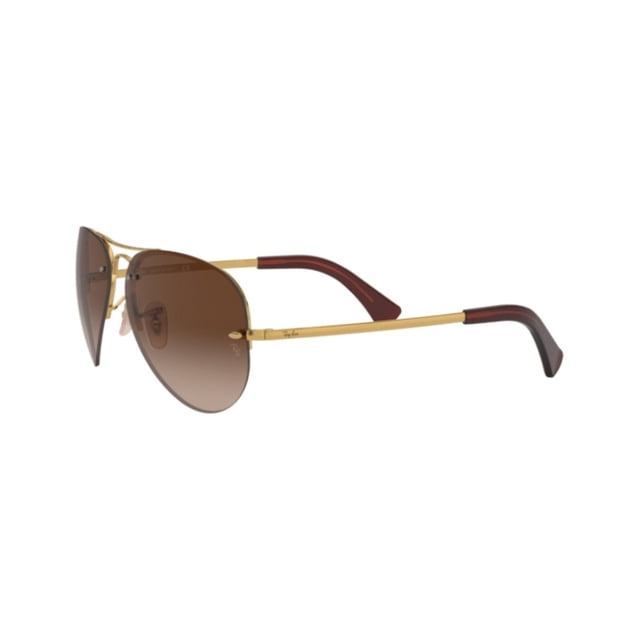Anteojos Lentes de Sol Ray B Aviator RB3449 00113 59-14 Degrade dorado/marrón