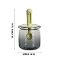 thumbnail image 3 of Olla de vidrio para condimentos con cepillo de silicona ajustable telescópico | Contenedor de almacenamiento de especias sellado | Grado alimenticio de alta temperatura | Fácil de limpiar | Botella, 3 of 4