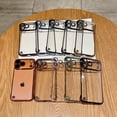 thumbnail image 3 of for iPhone 17 Pro Transparent Frameless Back Cover + Camera Lens Protector, Luxury Hard PC Anti-Scratch Shock-Absorbent Glossy Lightweight Borderless Cover, Support Wireless Charging, Gold, 3 of 9