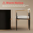 thumbnail image 4 of Boucle Dining Chair Set of 4, Mid-Century Luxury Upholstered Armchairs for Kitchen Restaurant Cafe-Fortmok, 4 of 9