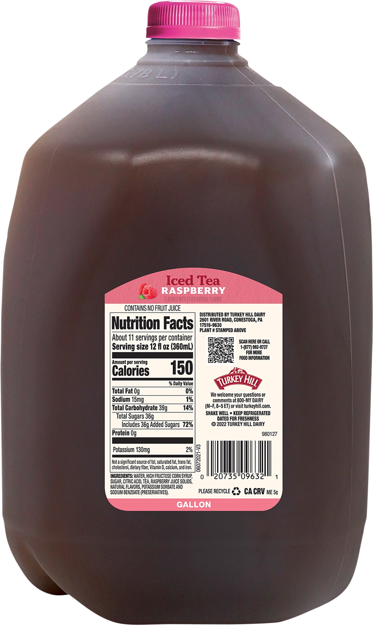 Turkey Hill Raspberry Iced Tea 1 gal