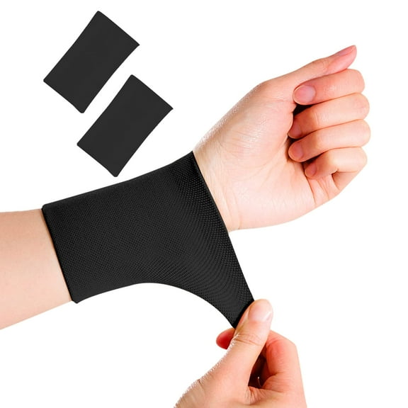 1Pair/2Pairs/3Pairs Men & Women Compression Wrist Sleeve Wrist Brace Wrist Supports Wrist Wraps Elastic Wristbands for Tennis, Tendonitis, Carpal Tunnel, Tattoo Cover Up Bands