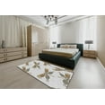 thumbnail image 5 of Ahgly Company Machine Washable Indoor Square Transitional Khaki Green Area Rugs, 7' Square, 5 of 7