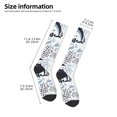 thumbnail image 2 of Fotbe Sea Animal Calcetas Divertidas Estampadas para Hombre y Mujer, Calcetas de Algodón hasta la Rodilla para Caminar, Correr, Enfermería y Embarazo, 2 of 6