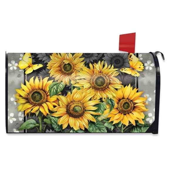 Briarwood Lane Elegant Sunflowers Mailbox Cover