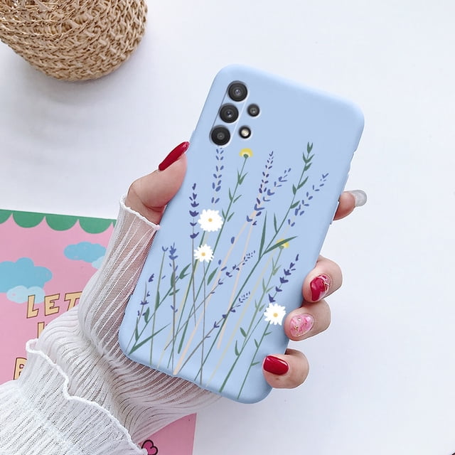 Para Samsung Galaxy A52 A52S A72 A32 funda de teléfono a prueba de golpes para Samsung A 72 32 52 fundas de silicona con flores bolsas de parachoques Tan Jianjun unisex