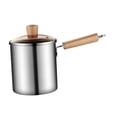thumbnail image 3 of Sartén profunda, sartén de cocina, utensilios de cocina multifunción, olla japonesa Tempura para freír patatas fritas, pescado seco para fiestas Sólo olla para freír BLESIY Freidora, 3 of 8