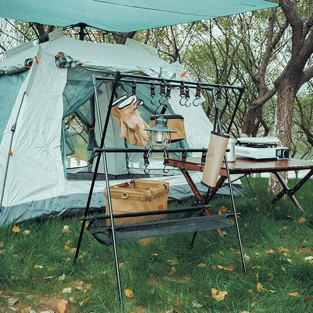 Support de Camping Suspendu, en Alliage d'Aluminium Support de Camping Suspendu Portable Stable pour l'Extérieur