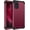 Wine Red, variant on Compatible with Samsung A71 5G Case, 3 Layer Hybrid Hard PC Soft Rubber Heavy Duty Rugged Bumper Shockproof Anti Slip Full-Body Protective Phone Cover for Samsung A71 5G 2020, Purple