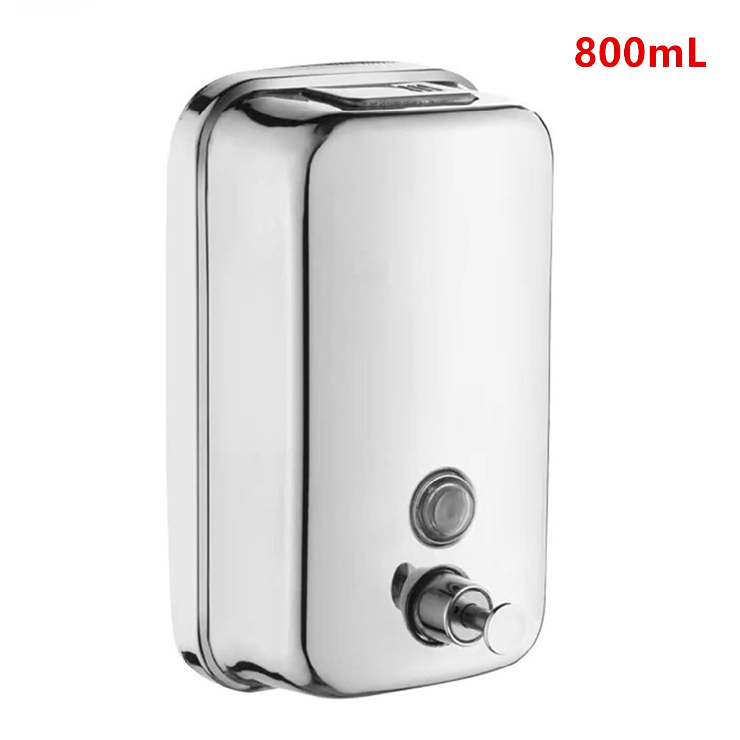 2 Pack Soap Dispenser Wall Mount Stainless Steel Manual Liquid Pump (800mL/27oz)