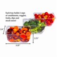 thumbnail image 4 of Ice Cold 5 Compartment Condiment Server Rack-Service Tray Container with 5 Removable Trays, 4 of 5