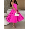 thumbnail image 4 of Solid Color Tube Midi Dress, 4 of 19