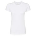 thumbnail image 4 of Tultex Women’s Slim Fit T-Shirt, Women's Short Sleeve Tee, Soft Ring-Spun Cotton Tee, White, S, 4 of 5