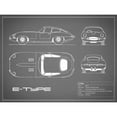 thumbnail image 3 of Rogan, Mark 18x15 Black Modern Framed Museum Art Print Titled - Jaguar E-Type-Grey, 3 of 5