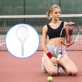 thumbnail image 5 of lacooooppia Tennis Racket Tennis Equipment Practical High Strength Nylon Strings Tennis Racquet for Park Recreational Garden Outdoor White, 5 of 8