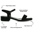 thumbnail image 4 of Journee Womens Beyla Open Square Toe Flat Sandals, 4 of 10