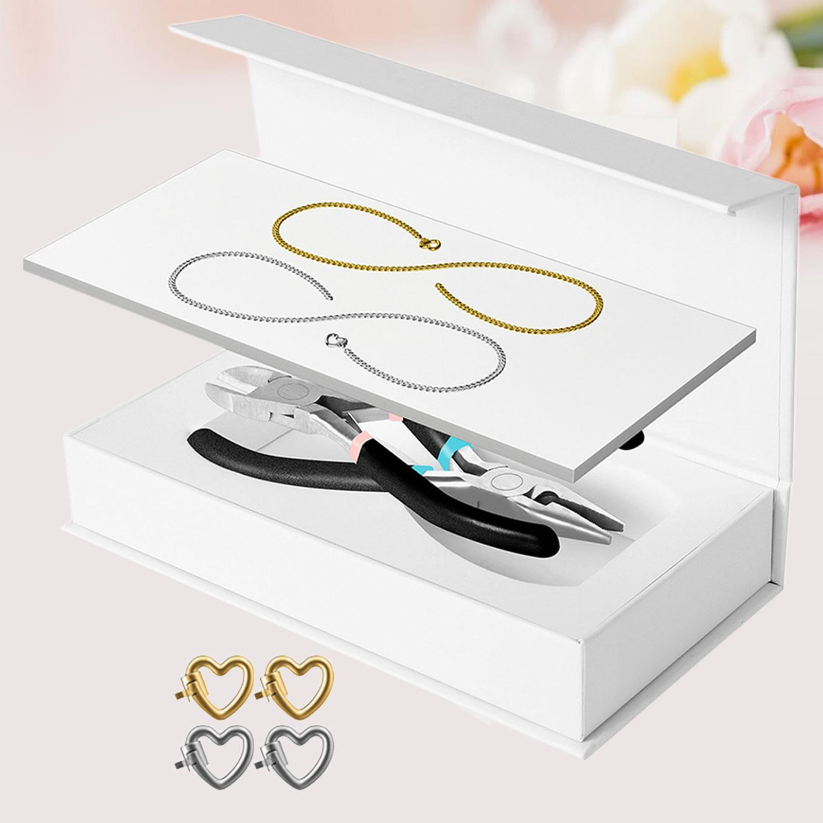 Milageto Permanent Bracelet Kit Bracelet Making for Couples for Summer Valentines 1 Gold