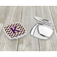 thumbnail image 3 of Letter K Chevron Purple and Gold Compact Mirror CJ1058-KSCM, 3 of 4