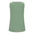 thumbnail image 4 of CAIXIA Gym Tops for Women Workout Sleeveless Athletic Tank Tops Scoop Neck T-Shirt Running Muscle Tank Yoga Shirts Oversized Gym Clothes,Green, 4 of 4